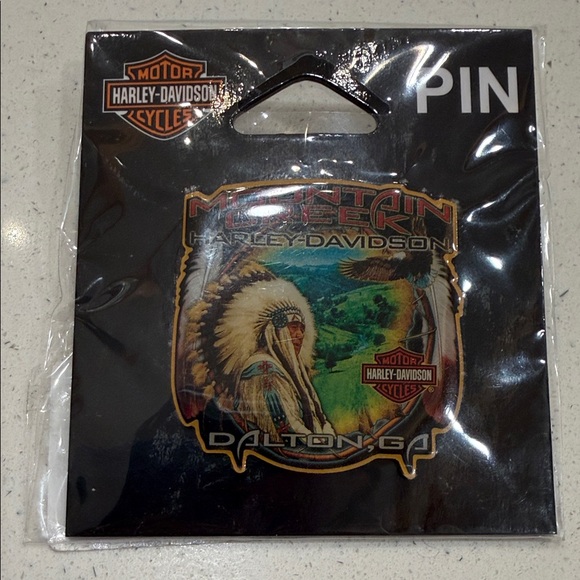 Harley-Davidson Mountain Creek Pin with Native American Design - Picture 3 of 3